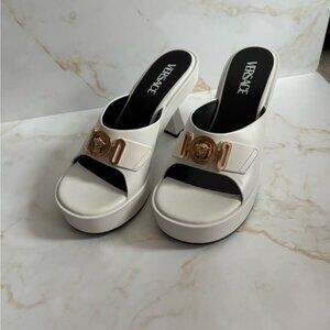 Versace Medusa Logo Heel Sandals